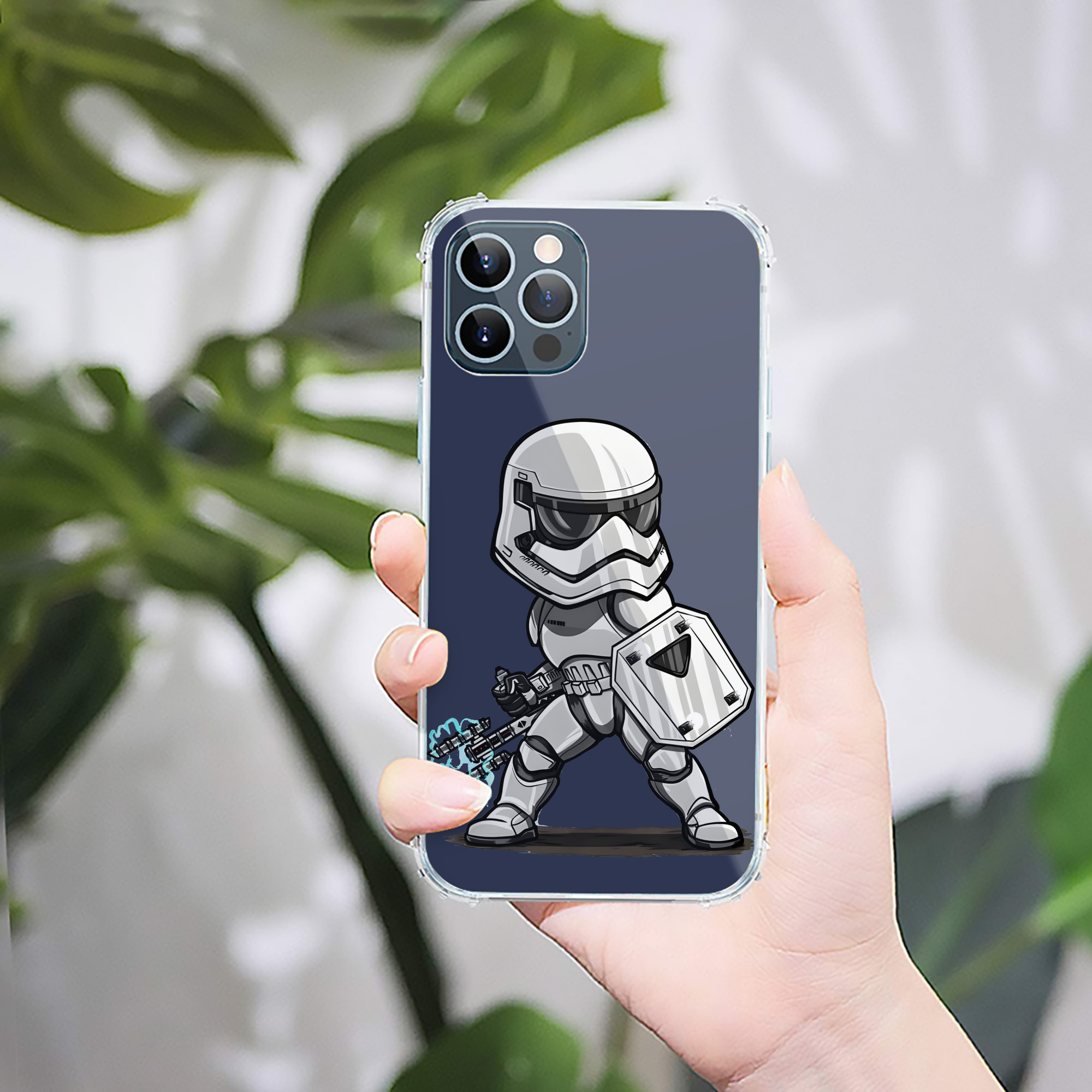 （画像用） スター・ウォーズ Star Wars 【iPhone 12シリーズ対応】透明スマホケース（クリアソフトケース）